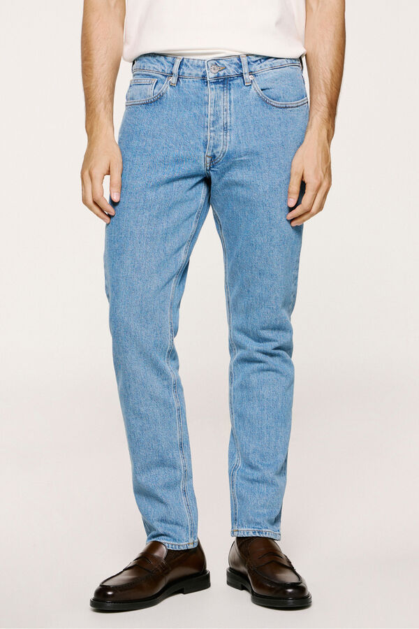 Selected Calça calça Slim Fit  Azul