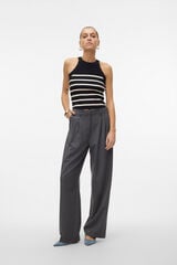 Vero Moda Top de malha gola halter Preto