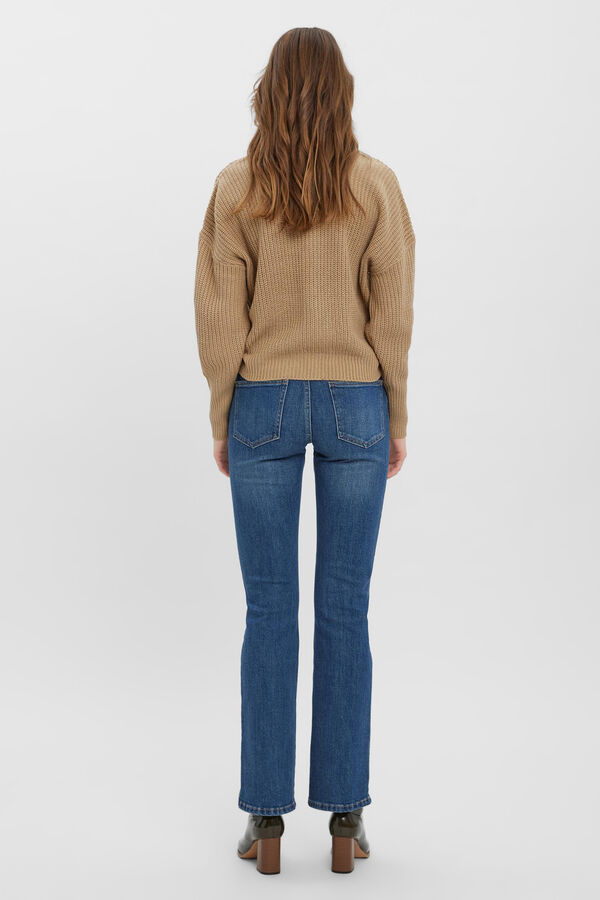 Vero Moda Casaco de malha manga comprida Castanho