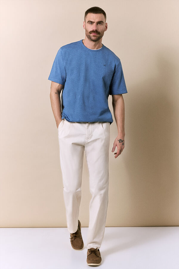 OOTO Washed short sleeve T-shirt Blue
