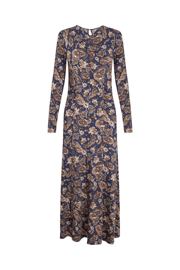 Slowlove Vestido estampado com franzidos Multicolorido