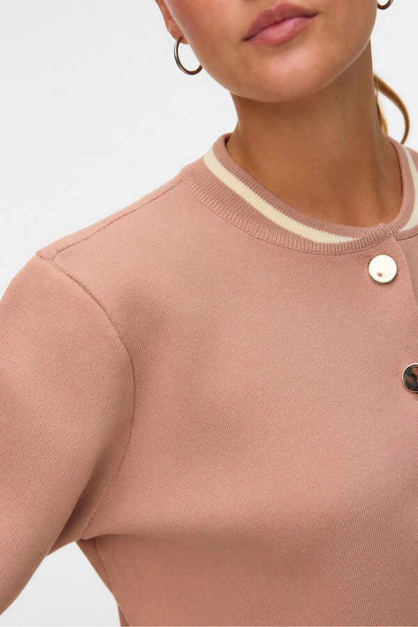 Vero Moda Jersey-Knit bomber jacket  Brown