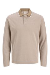 Jack & Jones Polo regular em algod&atilde;o Castanho