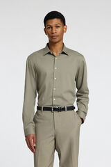 Cortefiel Camisa social slim fit Cinzento