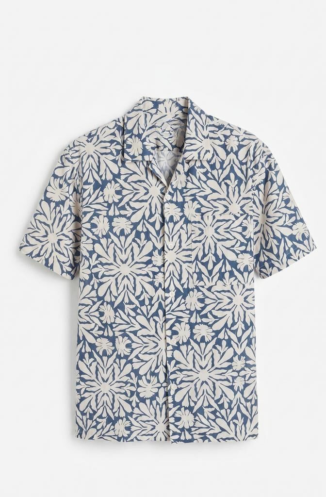 Cortefiel Printed short sleeve shirt