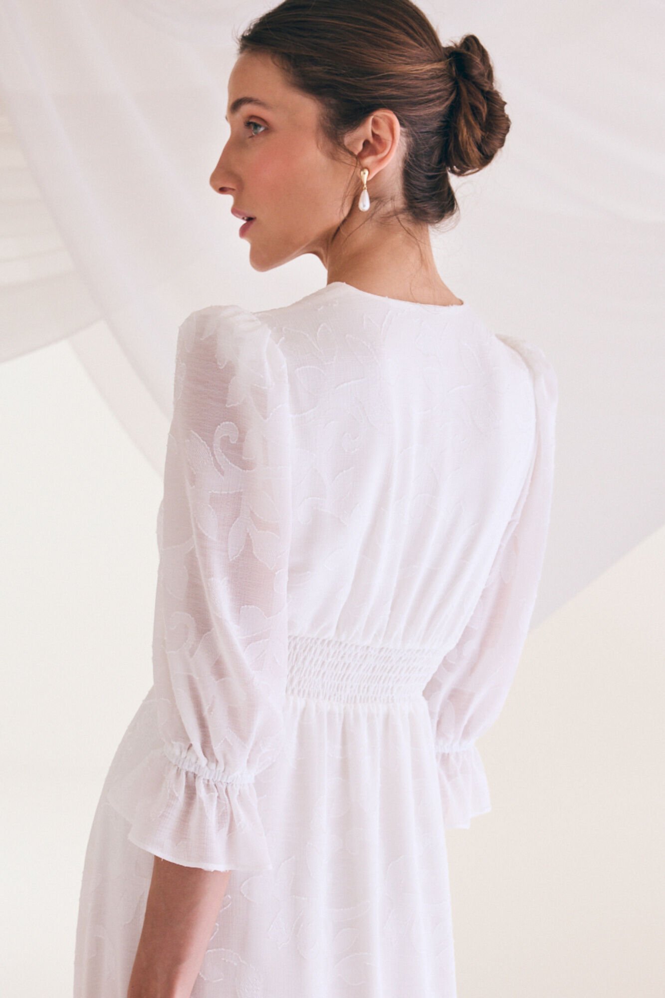 Pol&iacute;n Et Moi Vestido de noiva liso