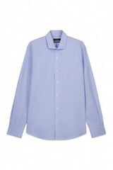 Cortefiel Camisa vestir otom&aacute;n slim fit f&aacute;cil plancha Azul