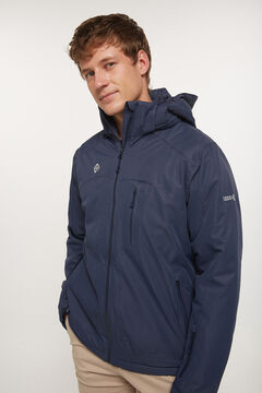Cortefiel Ultralight jacket with detachable hood Navy