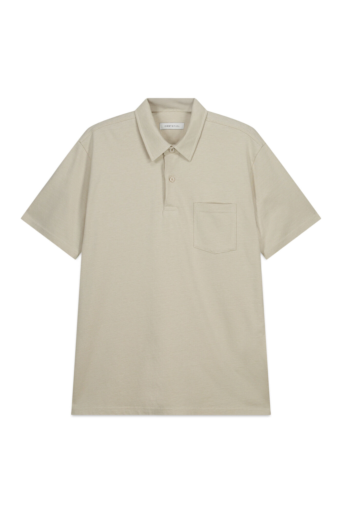Cortefiel Striped polo shirt with pocket