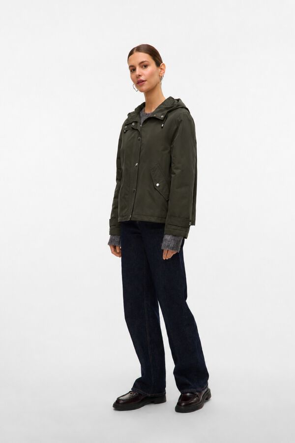 Vero Moda Blus&atilde;o leve com capuz Verde