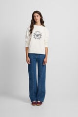 Silbon Sweatshirt de raquete Ecru