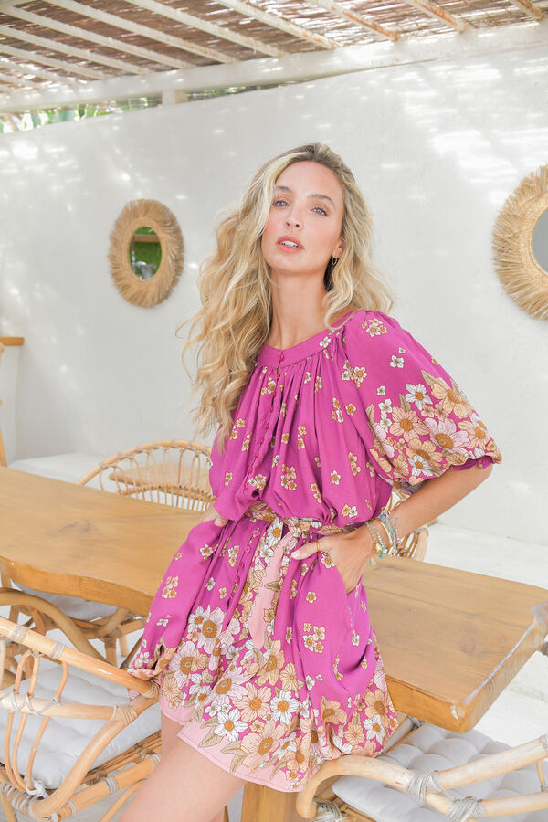 Jaase Vestido curto fluido Subiu