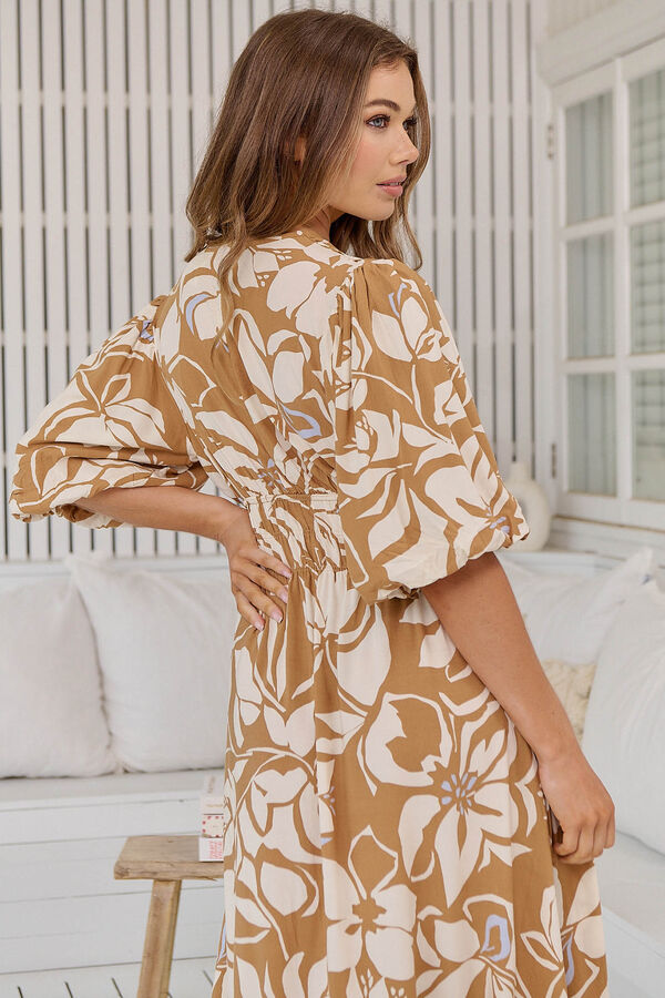 Jaase Vestido largo estampado Sonya Castanho