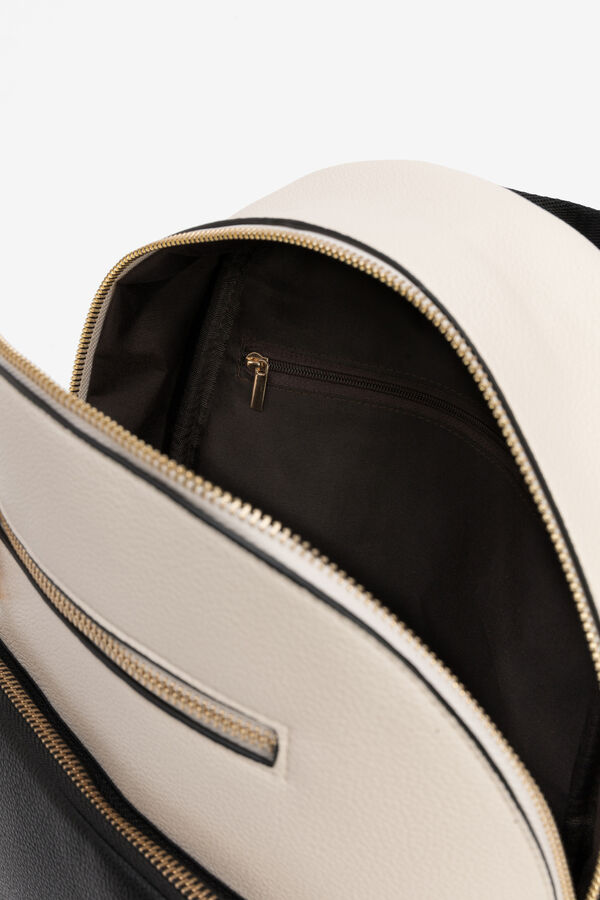 Vilanova Multicoloured faux leather backpack Nude