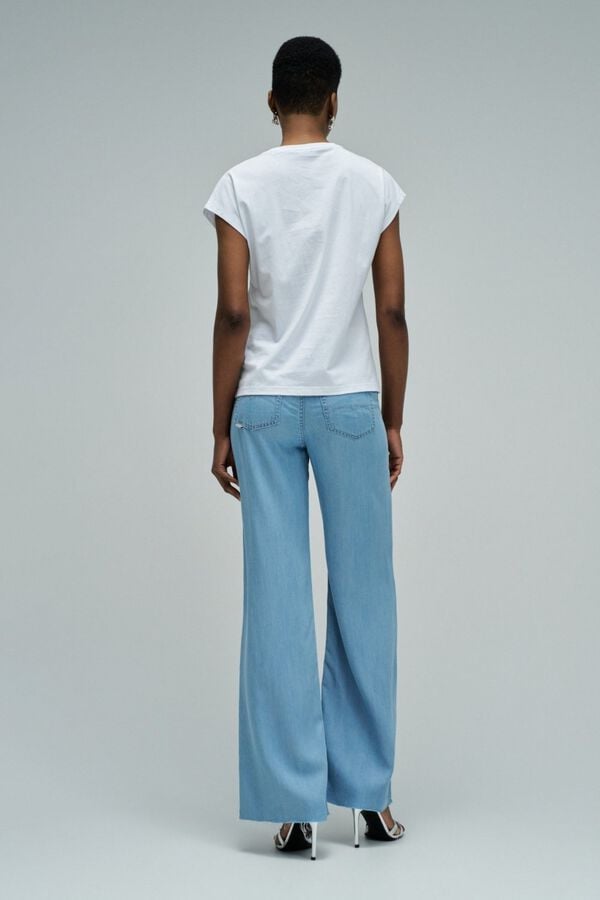 Salsa Jeans T-shirt com logo Branco