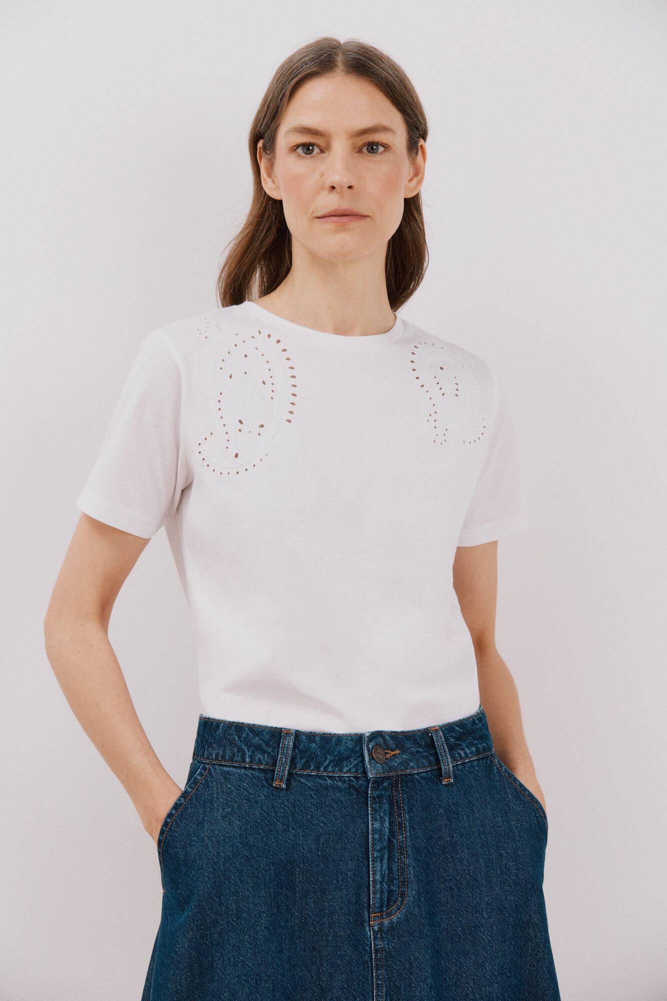 Cortefiel T-shirt bordada