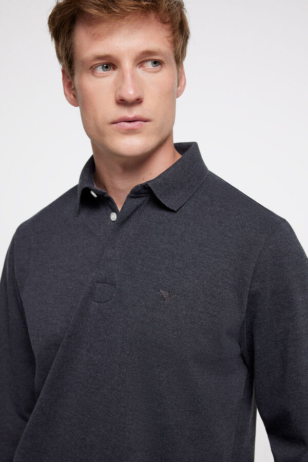 Privata Casual polo shirt Grey