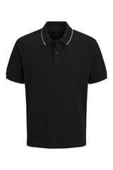 Jack & Jones Cotton short sleeve polo shirt Black
