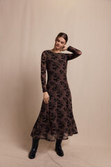 Slowlove Vestido devor&eacute; Multicolor