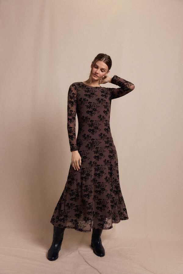 Slowlove Vestido devor&eacute; Multicolor