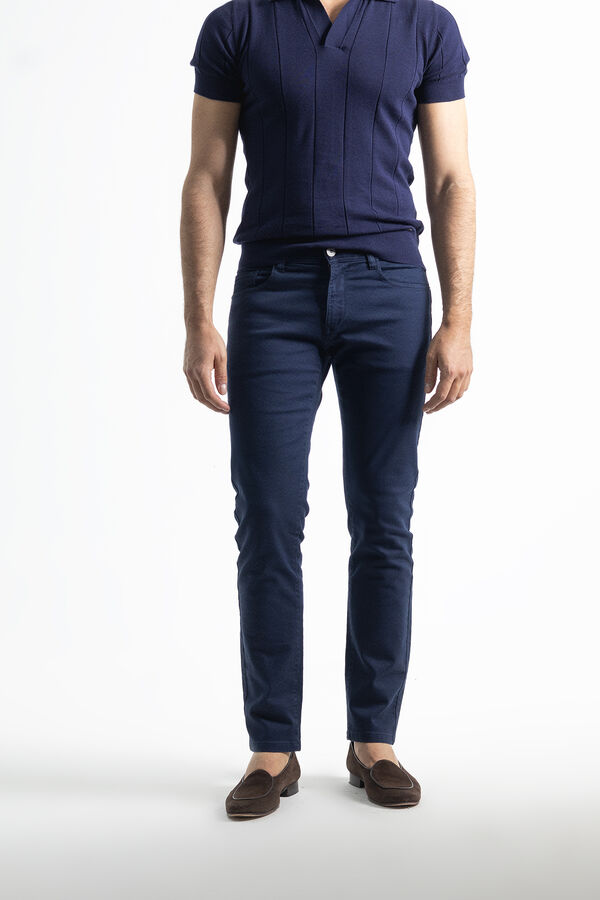 Cortefiel Five-pocket trousers Navy