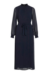 Vila Vestido midi em chiffon