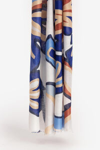 Cortefiel Printed satin scarf Multicolour
