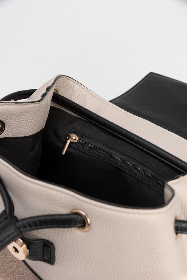 Vilanova Mochila Bucket de efeito pele Tostado