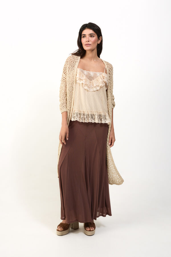 Slowlove Top tirantes lencero Orange