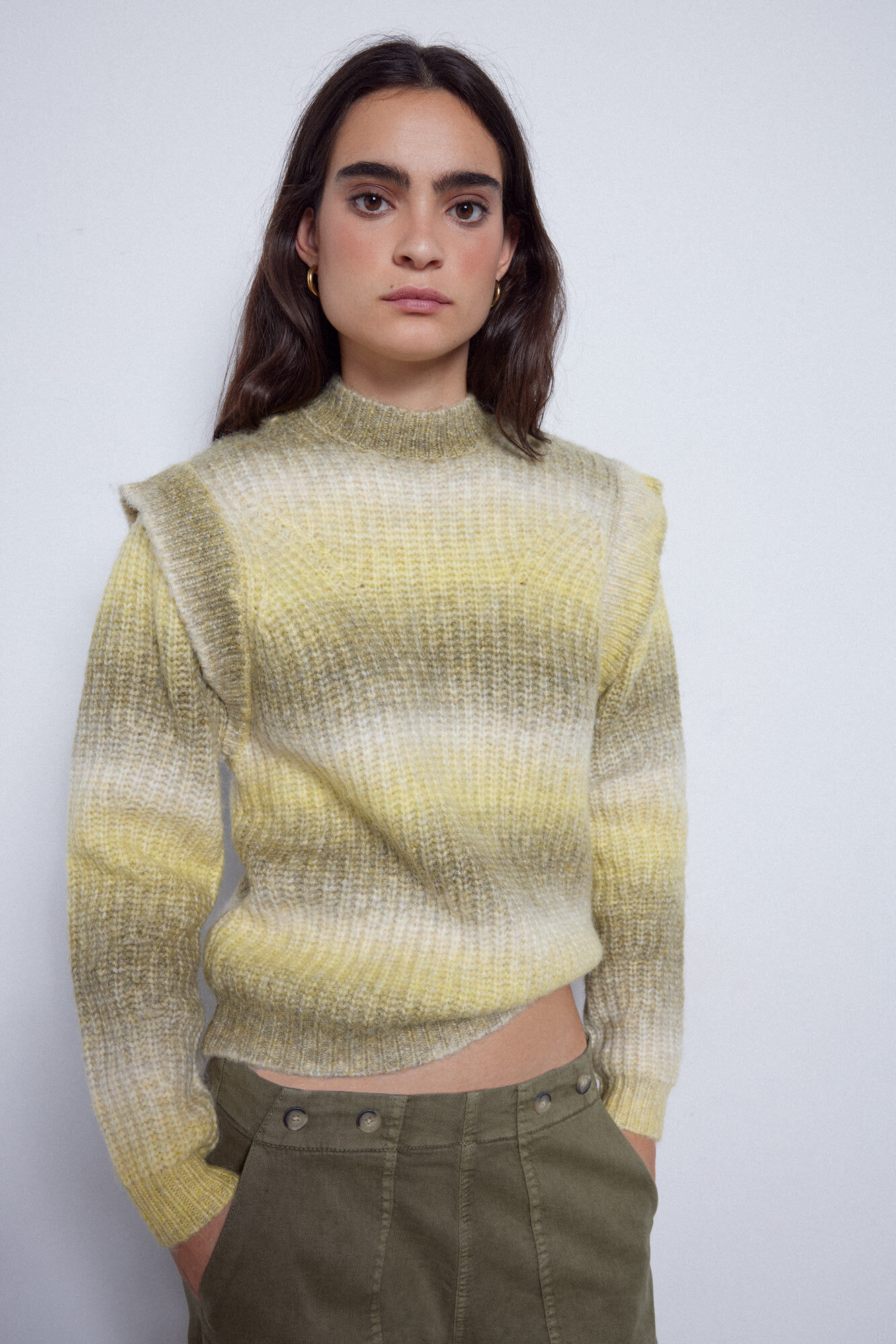 Purl discount knit sweater