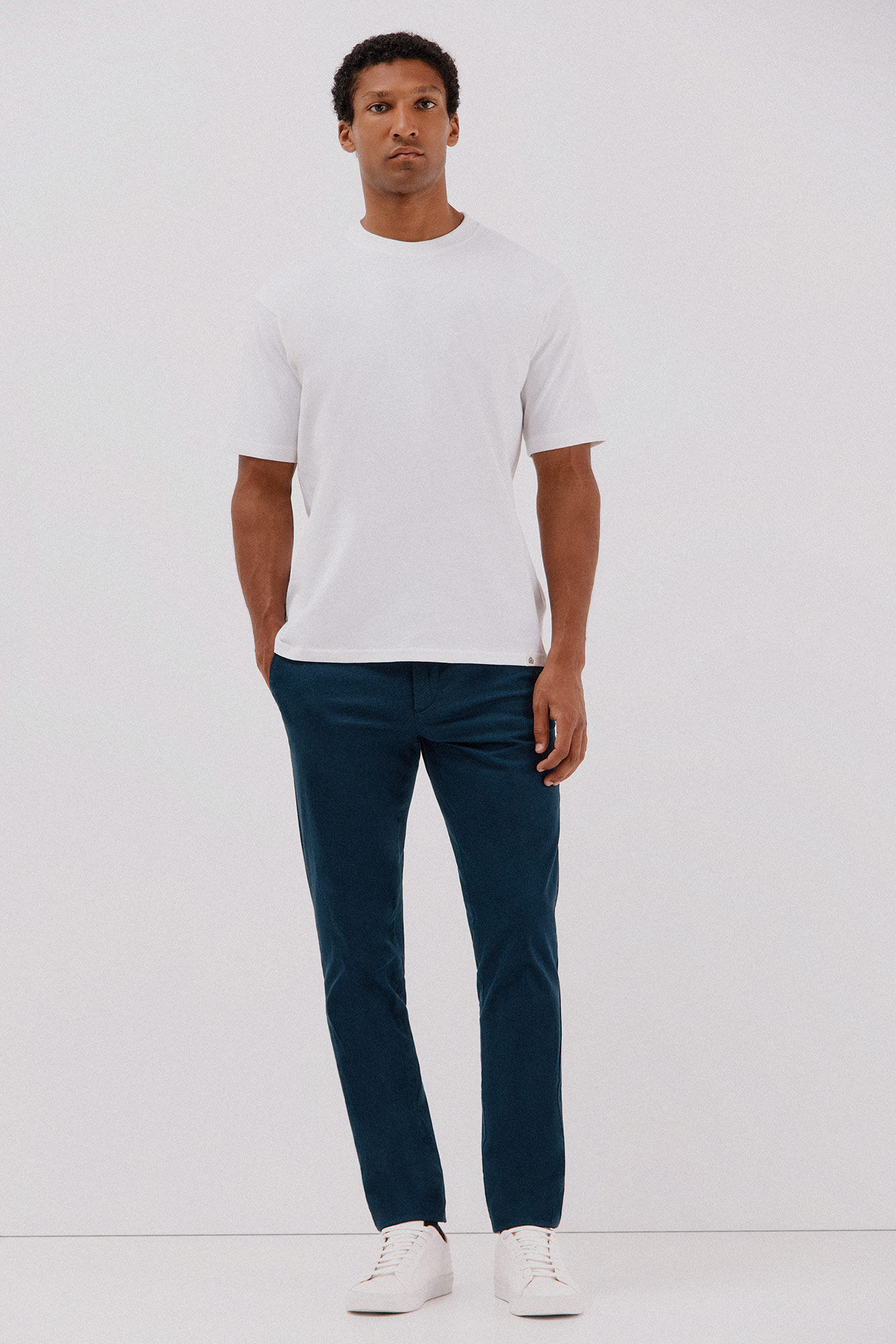 Cortefiel Slim-fit print chinos pants