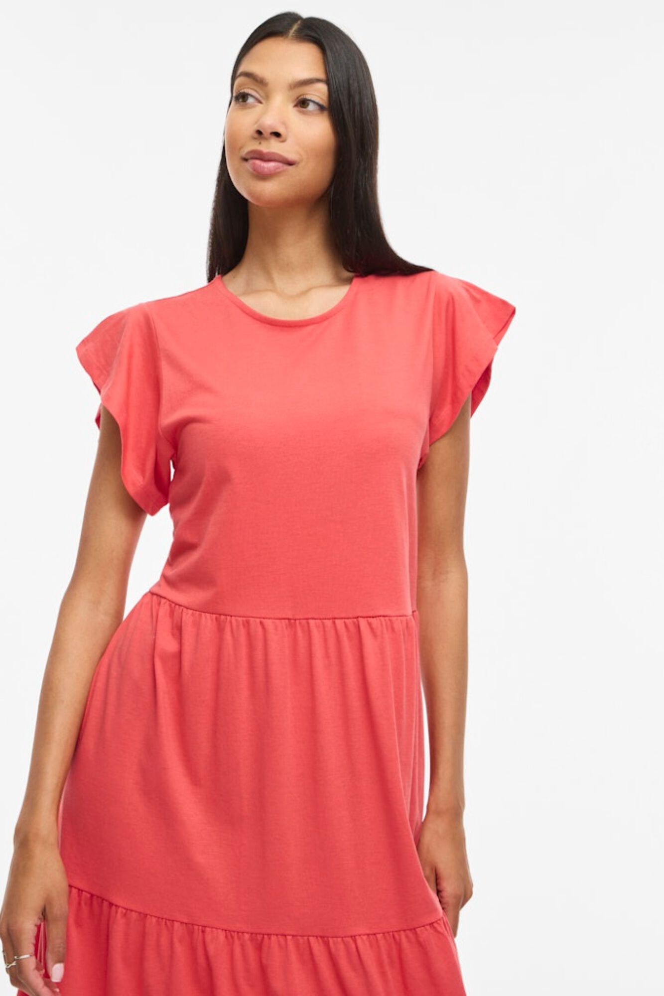 Vila Vestido midi em algod&atilde;o org&acirc;nico