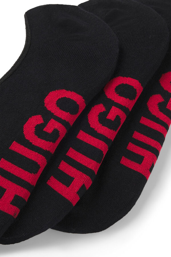 HUGO Pack tr&ecirc;s meias Preto