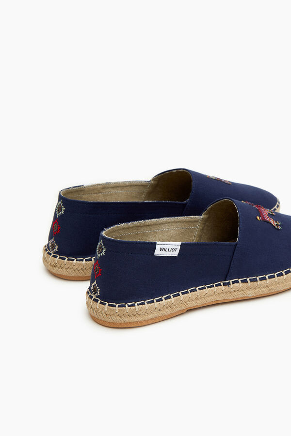 Williot Ethnic Doggy Espadrille Navy