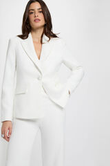 Morgan Casaco cintado de renda Branco