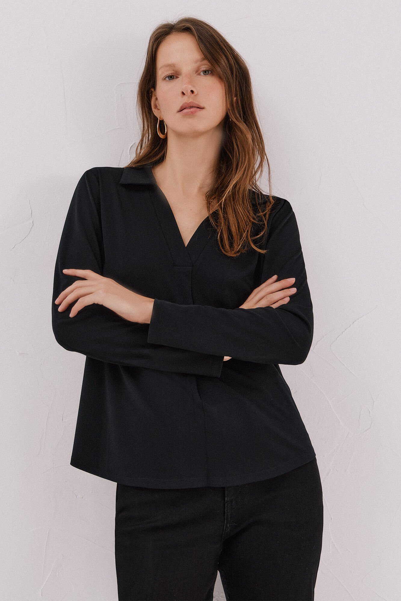 Cortefiel Polo shirt neck t-shirt