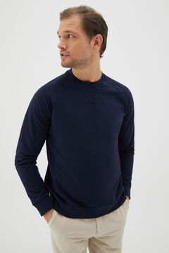 Cortefiel Jersey-knit sweatshirt Navy