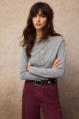 Slowlove Draped neckline top Grey