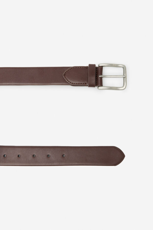 Cortefiel Elastic dress belt Dark brown