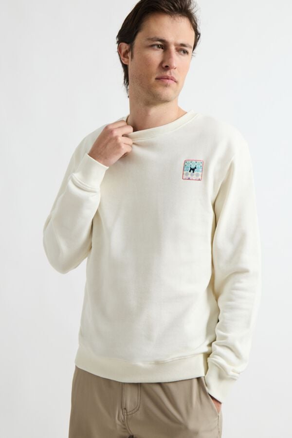 Williot Sweatshirt com logo &eacute;tnico Branco