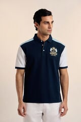 Valecuatro Camisa polo tricolor Azul