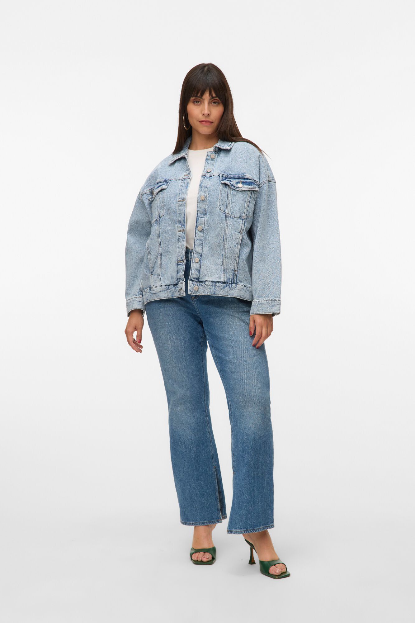 Vero Moda Curve Casaco de ganga tamanho grande