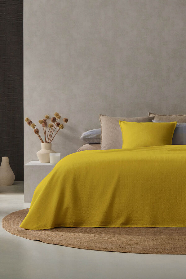Cortefiel Melisa Mustard Bedspread cama 80-90 cm Gold
