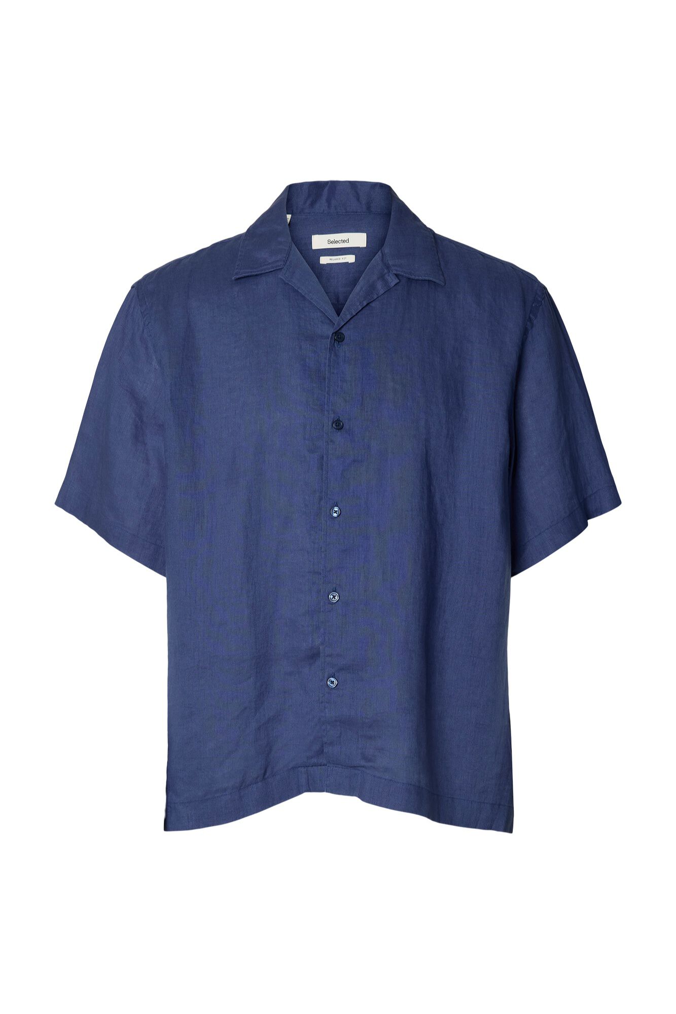 Selected Camisa de manga curta em linho