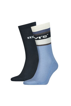 Cortefiel Colour block stripes calf-length Levi’s® socks pack  Turquoise