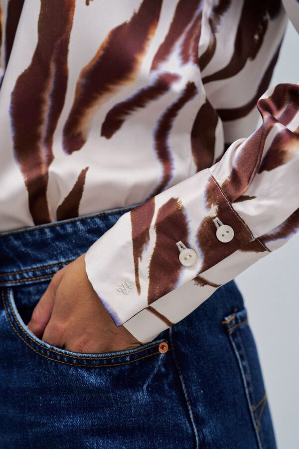 Salsa Jeans Camisa regular Castanho