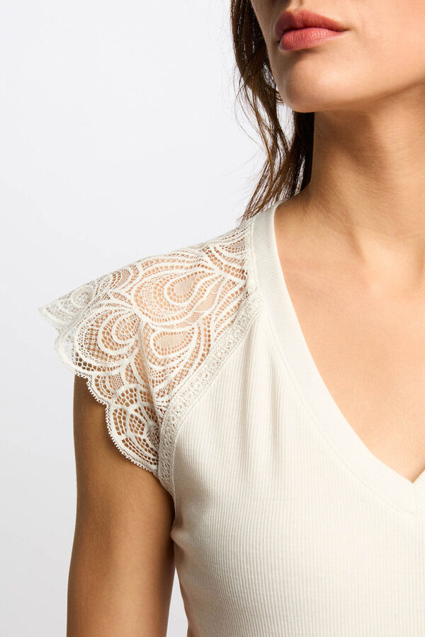 Morgan T-shirt de manga curta Branco