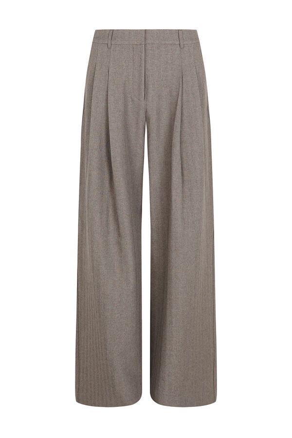 Cortefiel Women's dart trousers Beige