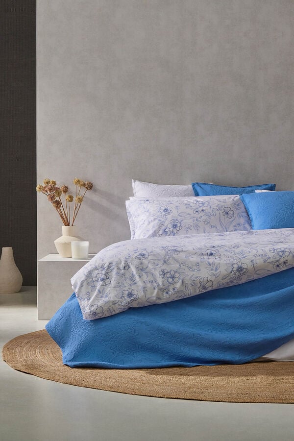 Cortefiel Siros Blue Duvet Cover Set cama 135-140 cm Blue