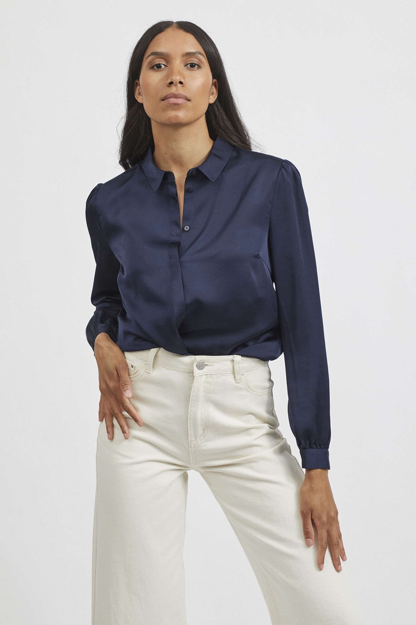 Blusas shop azules mujer